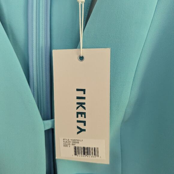 NEW Women's Likely 2 Albury Mint Blue Sheath Dress Cut Sexy Bodycon - Picture 6 of 8